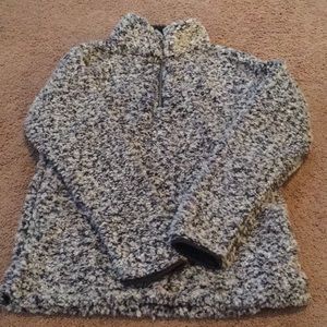 Blue Sherpa Quarter Zip